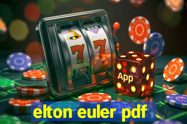 elton euler pdf